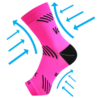 VoXX® Protect kotník neon růžová S-M 1 ks