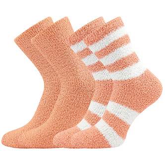 Boma® ponožky Světlana 2 pár korálová 35-41 (23-27) 1 pack