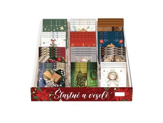 KARTIČKY VÁNOČNÍ NA DÁRKY 6KS