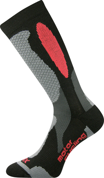VoXX® podkolenky Engine černo-červená 43-46 (29-31) 1 pár