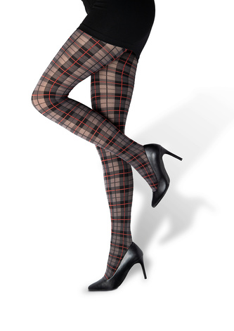 Lady B punčochové kalhoty vzorované Sara 20/40 DEN kostka M/164-170/108 1 ks