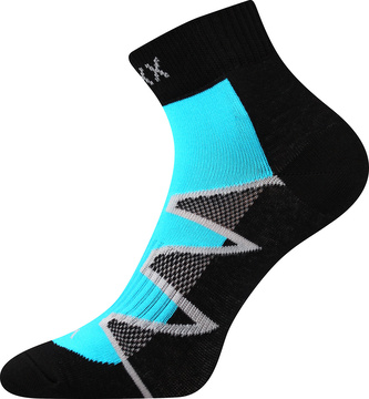 VoXX® ponožky Monsa černá-tyrkys 43-46 (29-31) 3 páry