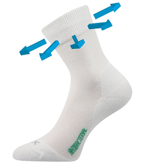 VoXX® ponožky Zeus zdrav. bílá 35-38 (23-25) 1 pár