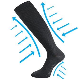 VoXX® podkolenky Woolax tmavě šedá 39-42 (26-28) 1 pár