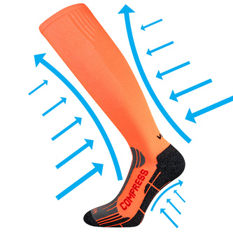 VoXX® podkolenky Flex neon oranž 39-42 (26-28) 1 pár