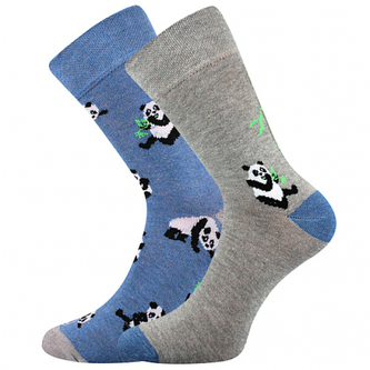Lonka® ponožky Doble Sólo 16/panda 35-38 (23-25) 3 páry