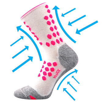 VoXX® ponožky Finish bílá 39-42 (26-28) 1 pár