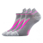3PACK ponožky VoXX šedé (Rex 10-greypink) S