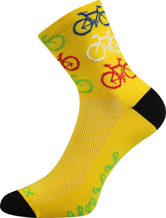 VoXX® ponožky Ralf X bike/žlutá 39-42 (26-28) 1 pár