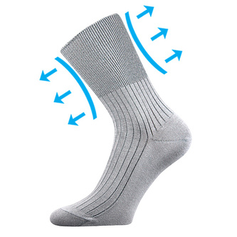 Boma® ponožky Zdrav. světle šedá 49-50 (33-34) 3 páry