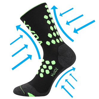 VoXX® ponožky Finish černá 43-46 (29-31) 1 pár