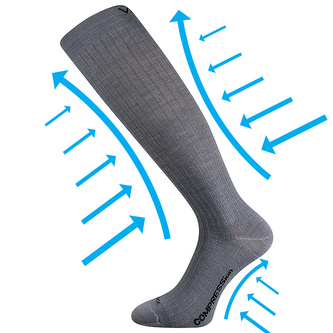 VoXX® podkolenky Woolax světle šedá 43-46 (29-31) 1 pár