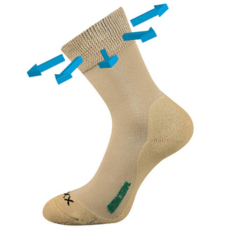 VoXX® ponožky Zeus zdrav. béžová 39-42 (26-28) 1 pár