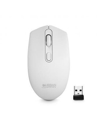 Myš "Free Color", bílá, střední velikost, bezdrátová, optická, USB, URBAN FACTORY FCM02UF