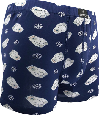 Lonka® boxerky Kevin IMAGE medvědi a vločky XL 1 ks