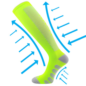 VoXX® podkolenky Formig neon zelená 35-38 (23-25) 1 pár