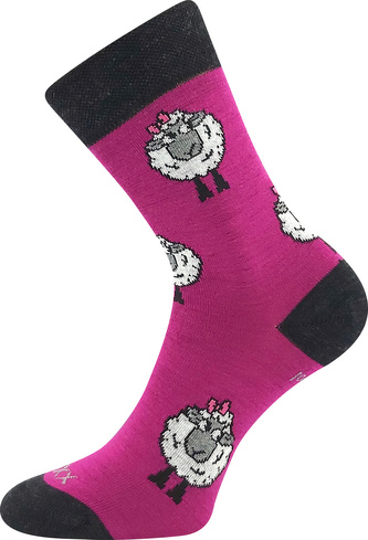 VoXX® ponožky Vlněnka fuxia 39-42 (26-28) 1 pár