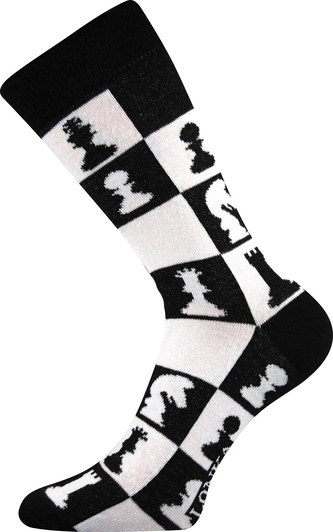 Lonka® ponožky Woodoo 05/šachy 43-46 (29-31) 3 páry