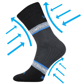 VoXX® ponožky Fixan černá 43-46 (29-31) 1 pár