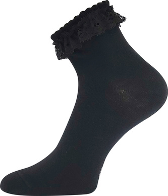 Boma® ponožky Krajka černá 39-42 (26-28) 3 páry
