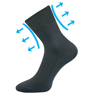 Boma® ponožky Viktor tmavě šedá 43-45 (29-30) 3 páry