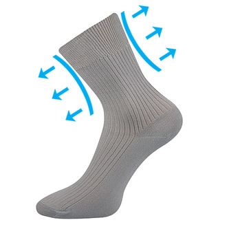 Boma® ponožky Viktor světle šedá 43-45 (29-30) 3 páry
