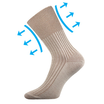 Boma® ponožky Zdrav. béžová 49-50 (33-34) 3 páry