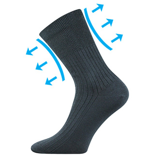 Boma® ponožky Zdrav. tmavě šedá 41-42 (27-28) 3 páry