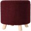 EXCELLENT Taburet s úložným prostorem TEDDY 40 x 37 cm červená burgundy KO-AAK400230