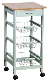 KESPER Regál pojízdný kuchyňský mint 36 x 36 x 77 cm