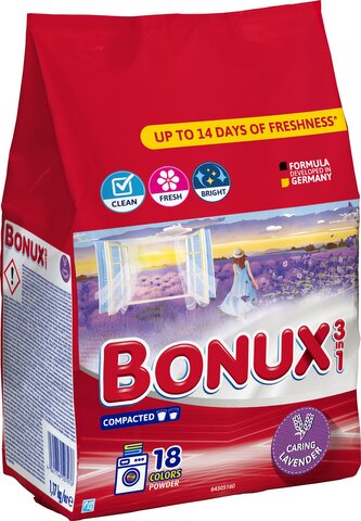 Bonux prací prášek Lavender 3v1 1,17kg