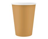 Kubeczki pap. jednokolorowe złote 250ml 6szt