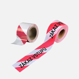 Bariérová páska RL 100x100 červenobílá