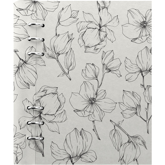 Filofax, Zápisník Clipbook Magnolia ivory, A5, bílá/bílá