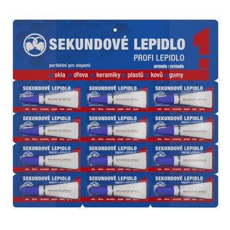 Sekundové lepidlo PLATO SLON 12ksx3g