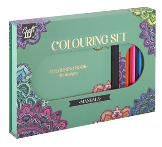 Omalovánková kniha s pastelkami - mandala Omalovánková kniha s pastelkami - mandala