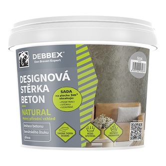 Designová stěrka BETON NATURAL šedá sada 5kg