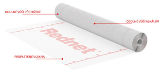 Perlinka armovací REDNET 145g/m2 1,1x50m bílá