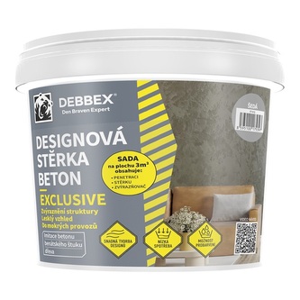 Designová stěrka BETON EXCLUSIVE šedá sada 5kg