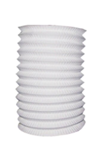 Lampion papír válec bílý 15 cm