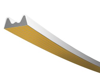 Těsnění TLT profil K 6 H těsnění 9x4mm dvouvrstvé hnědé 2x3m