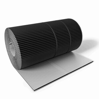 Pás komínový CoroMIN ALU plisování (příčně lisovaný) 300mm x 5m RAL 9005 černá