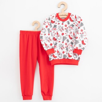 Dětské bavlněné pyžamko New Baby christmas - velikost 116/122