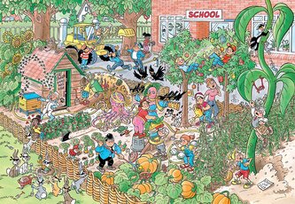 JUMBO Puzzle JvH Junior 18: Školní zahrada 360 dílků