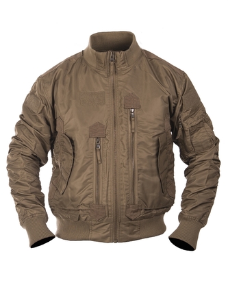 Bunda US Tactical pilotní - hnědá, S