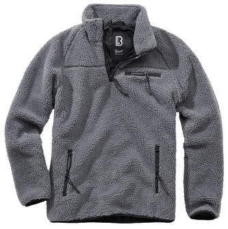 Bunda fleecová Brandit Teddyfleece Troyer - antracitová, XL