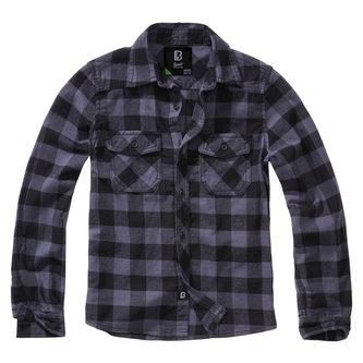 Košile dětská Brandit Kids Checkshirt - šedá-černá, 158/164