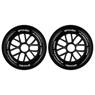 Spokey PU 120 mm Náhradní kolečka k bruslím, 2 ks Spokey PU 120 mm Náhradní kolečka k bruslím, 2 ks