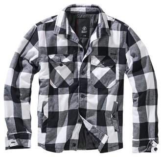 Bunda Brandit Lumberjacket - černá-bílá, M