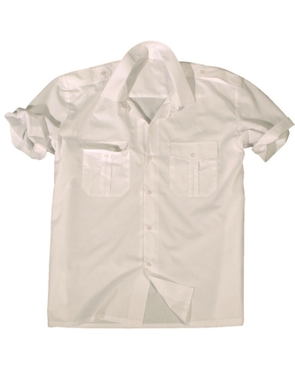 Košile Servis s krátkým rukávem - bílá, L